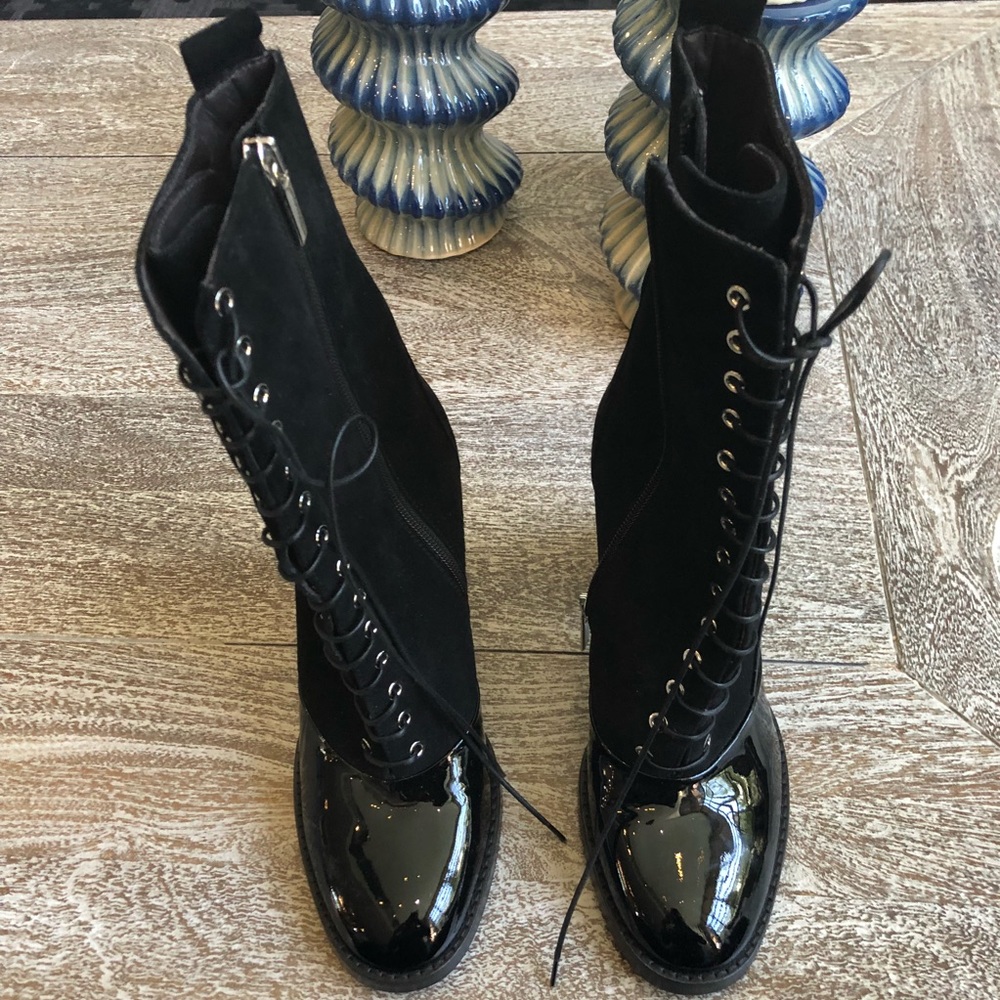 Capezzani Leather Lace Up Boots - Picture 3 of 4